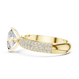 Gold Ring DDLR-1051, Yellow Gold, view 3