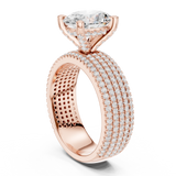 Gold Ring DDLR-261, Rose Gold, view 1