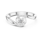 Gold Ring DDLR-841, White Gold, view 4
