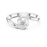 Gold Ring DDLR-841, White Gold, view 4
