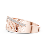 Gold Ring LR-01 (25), Rose Gold, view 3