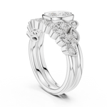 Gold Ring DDLR-290, White Gold, view 1