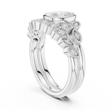 Gold Ring DDLR-290, White Gold, view 1