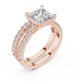 Gold Ring DDLR-010, Rose Gold, view 2