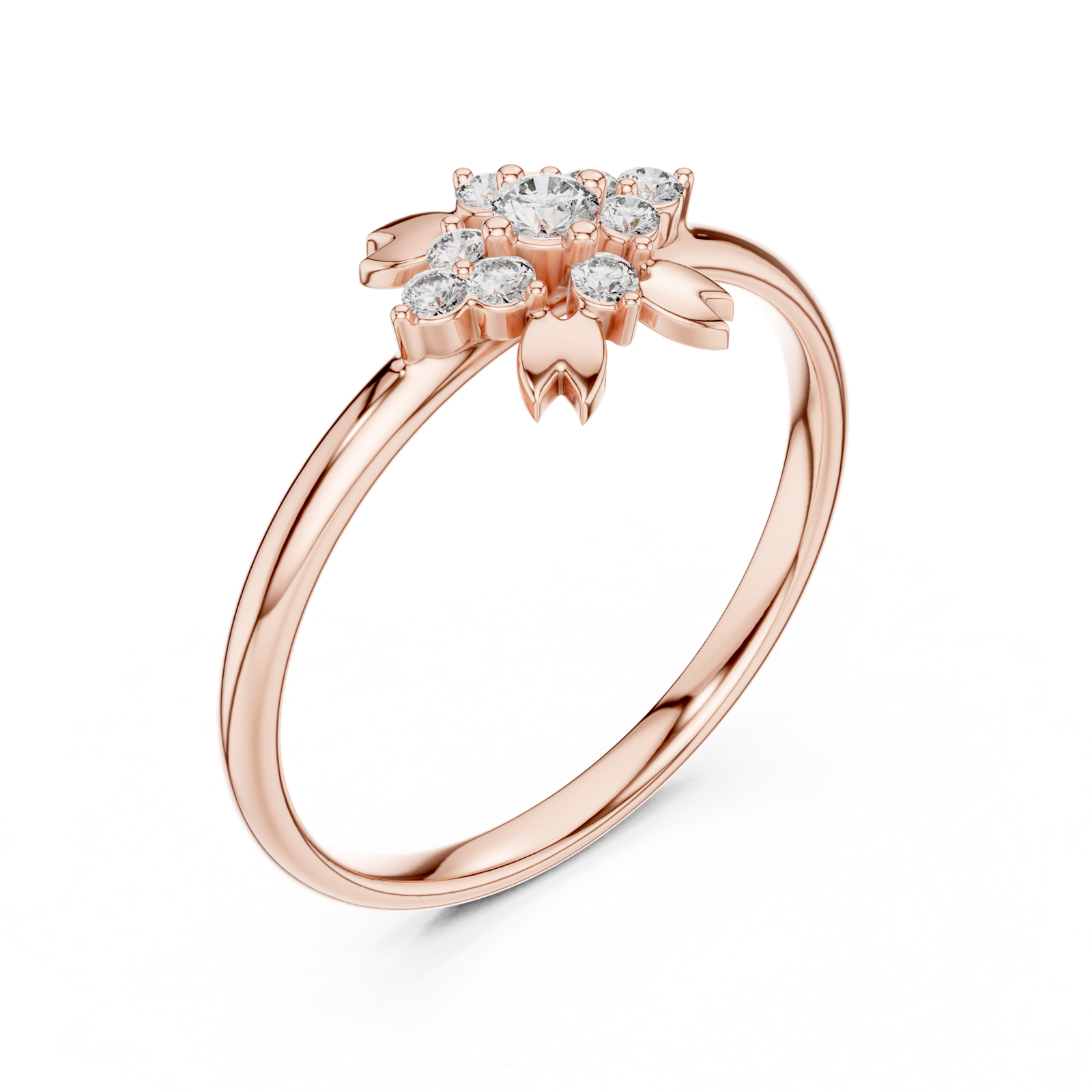 Gold Ring 1 (347), Rose Gold, view 2
