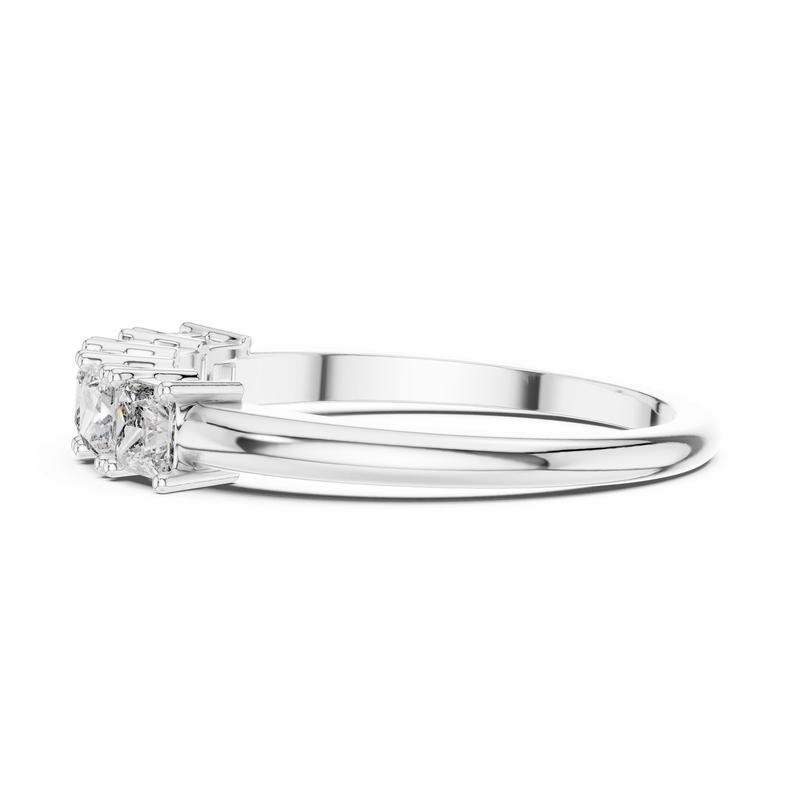 Gold Ring L03-1175, White Gold, view 3