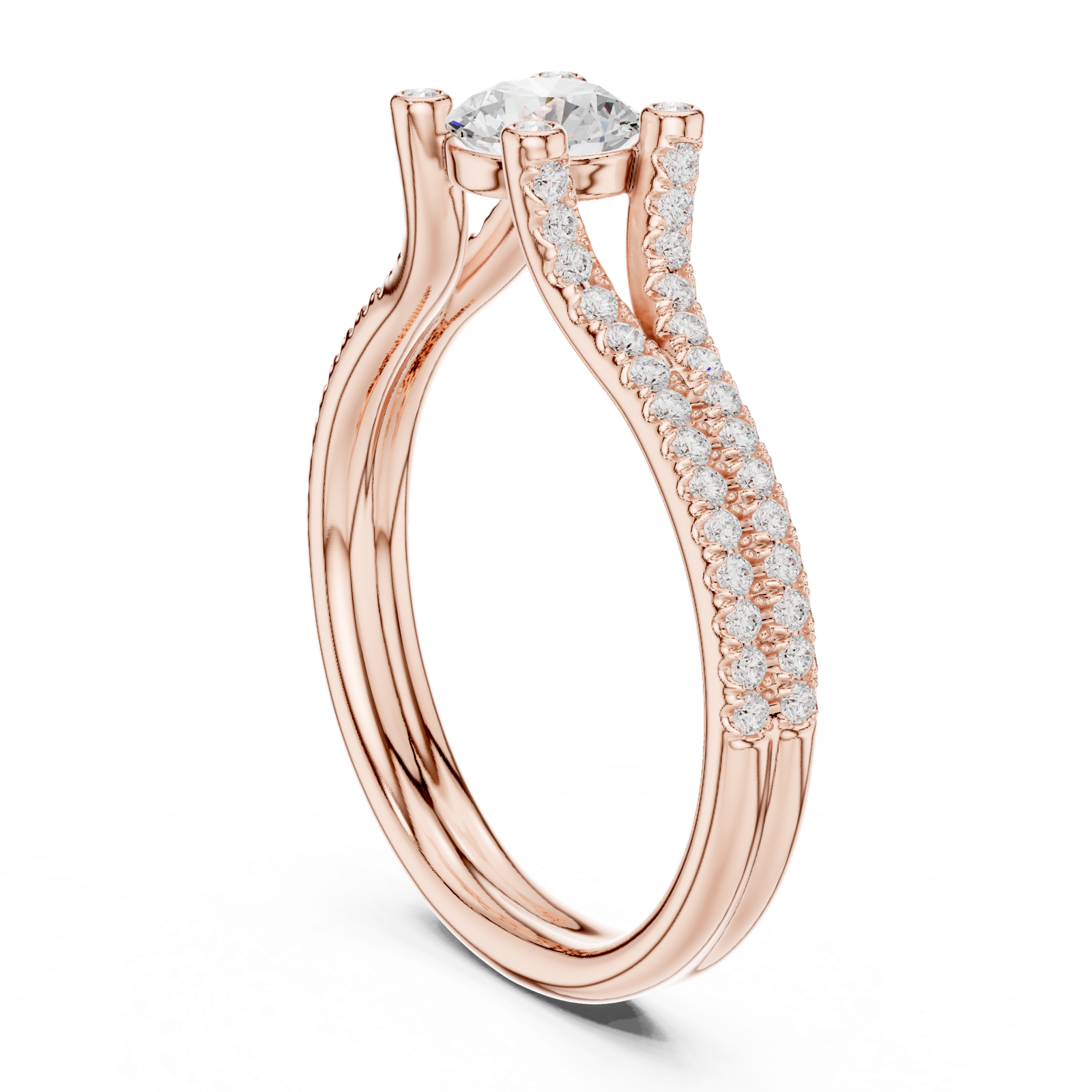 Gold Ring LR-0343, Rose Gold
