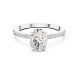 Gold Ring DDLR-1061, White Gold, view 4