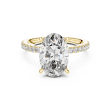 Gold Ring DDLR-171, Yellow Gold, view 4