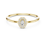 Gold Ring HLR-207, Yellow Gold, view 4