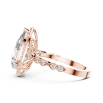 Gold Ring DDLR-186, Rose Gold, view 3