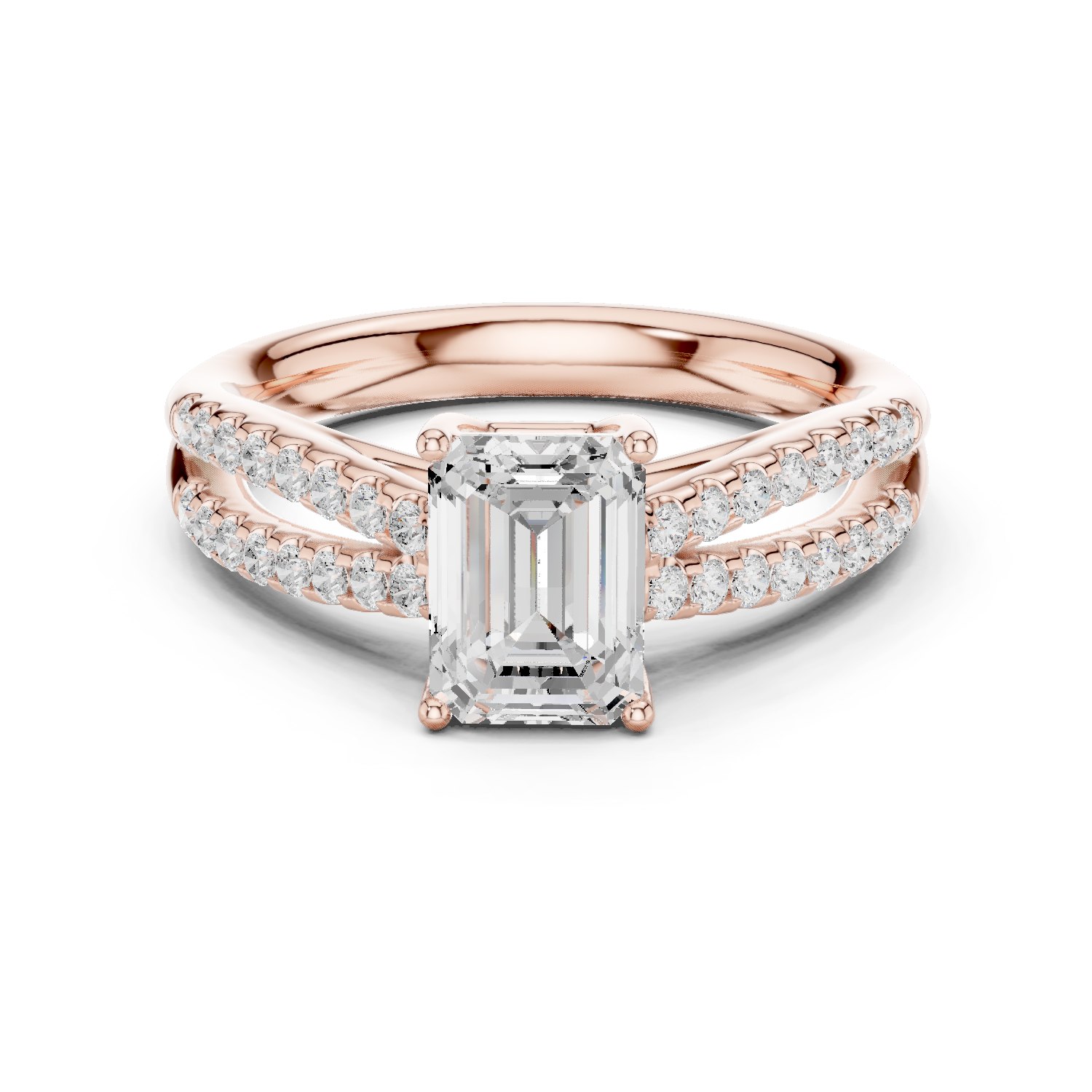 Gold Ring DDLR-712, Rose Gold