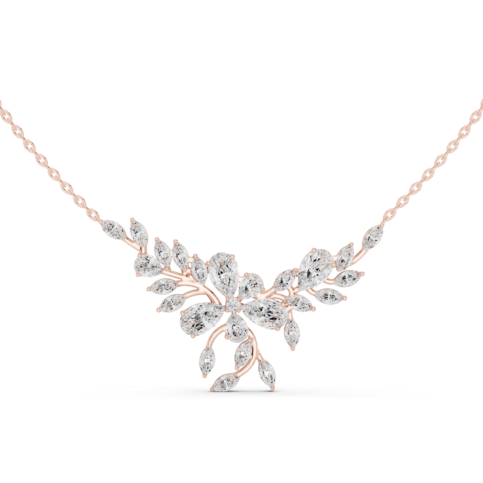 Gold Necklace Mangal Sutra, Rose Gold