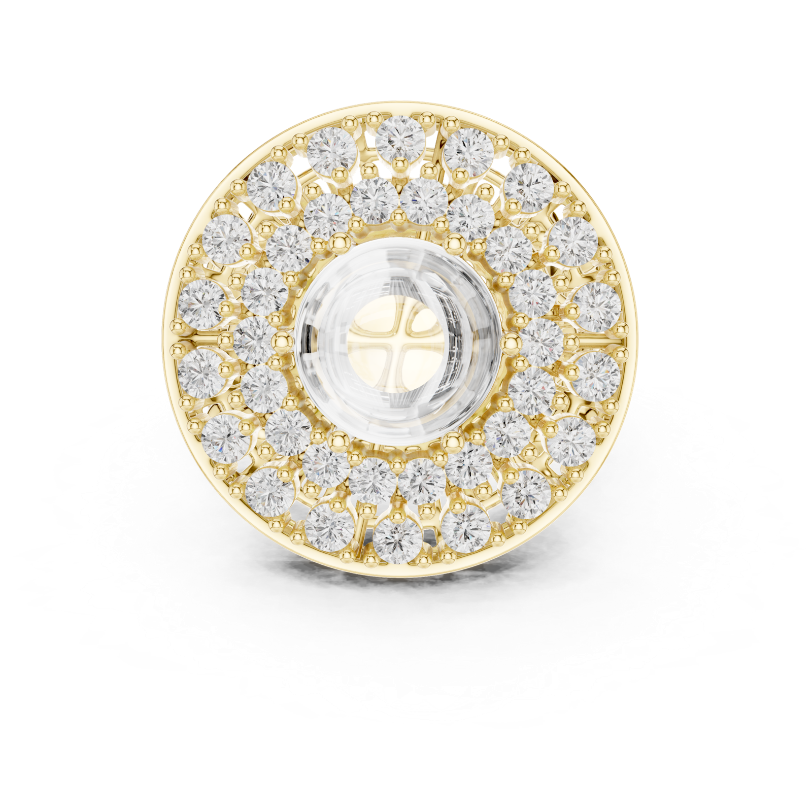 Gold Ring DDLR-748, Yellow Gold, view 4