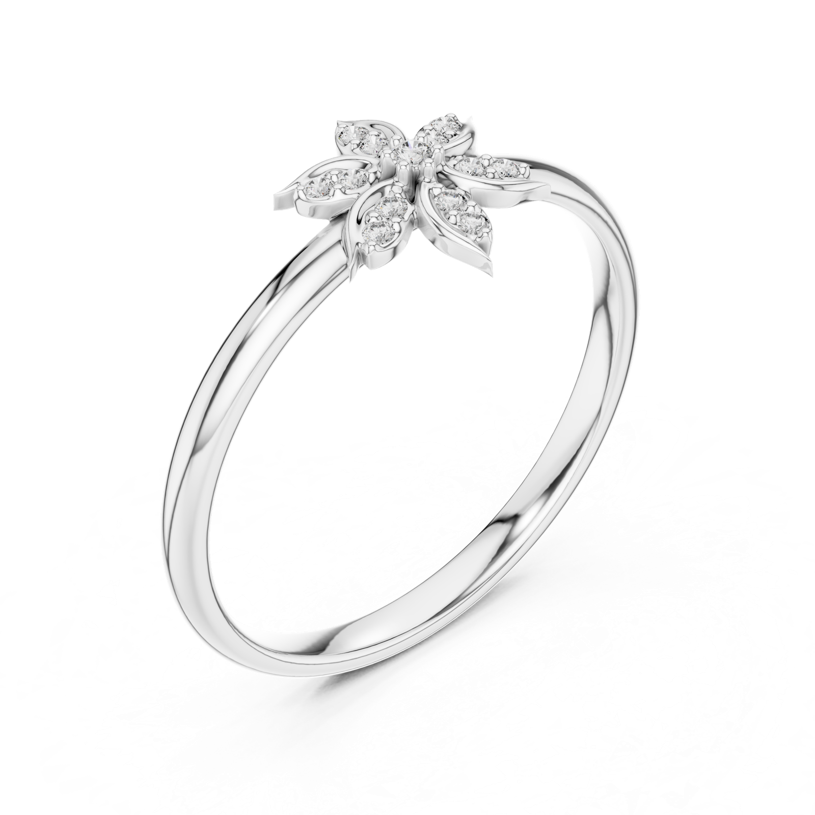 Gold Ring 1 (389), White Gold, view 2