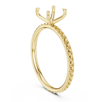 Gold Jewelry L36-15, Princess center stone, Yellow Gold, view 1