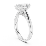Gold Jewelry L36-18, Marquise center stone, White Gold, view 1