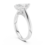 Gold Jewelry L36-18, Marquise center stone, White Gold, view 1