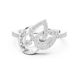 Gold Ring LR-01 (74), White Gold, view 4