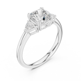 Gold Ring DDLR-850, White Gold, view 2