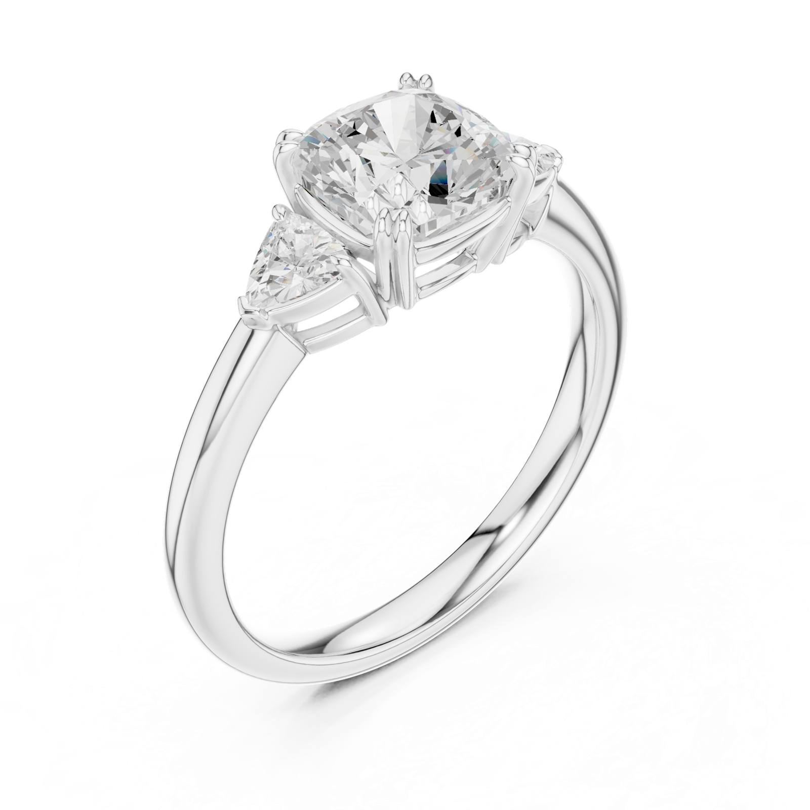 Gold Ring DDLR-850, White Gold, view 2