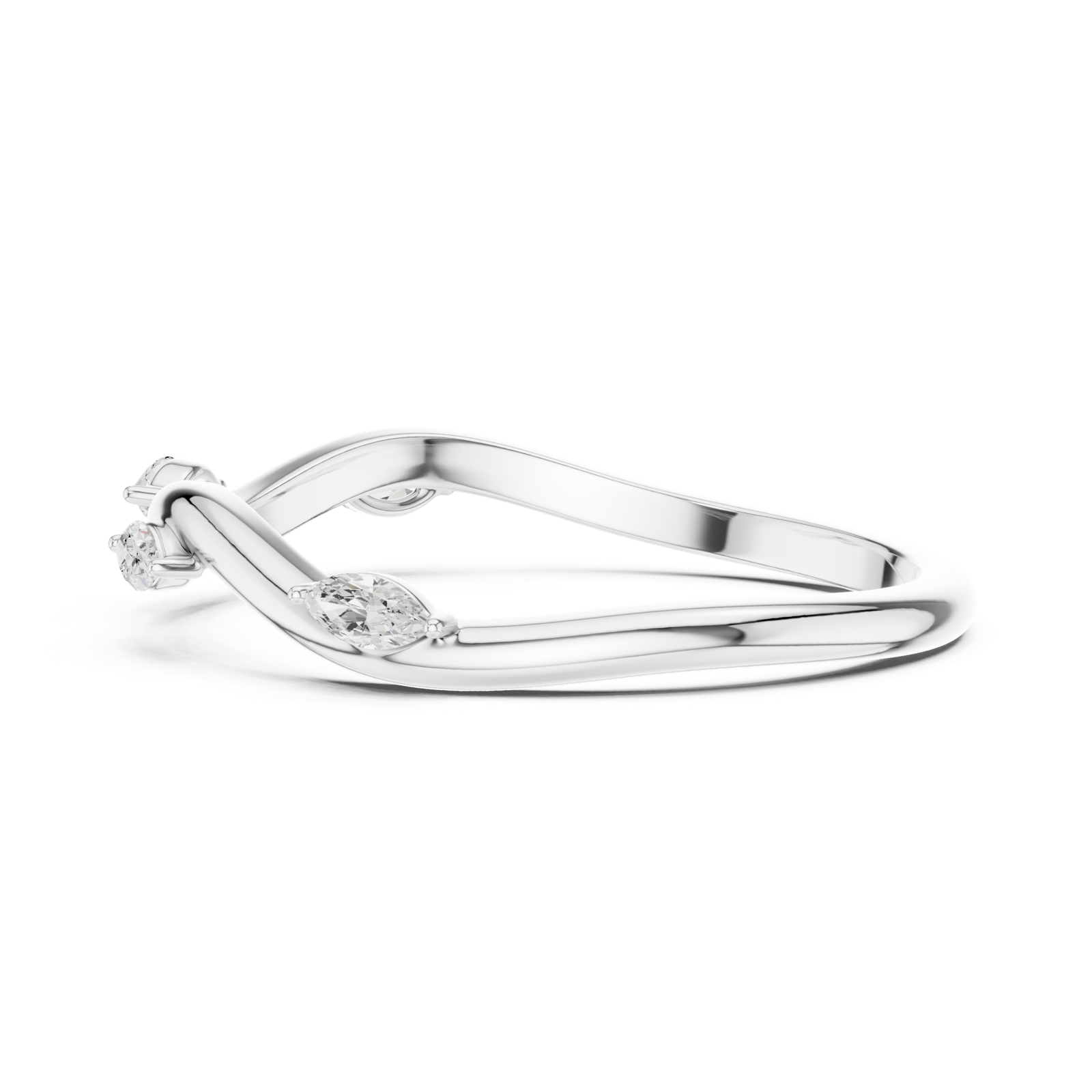 Gold Ring SBWR(3), White Gold, view 3