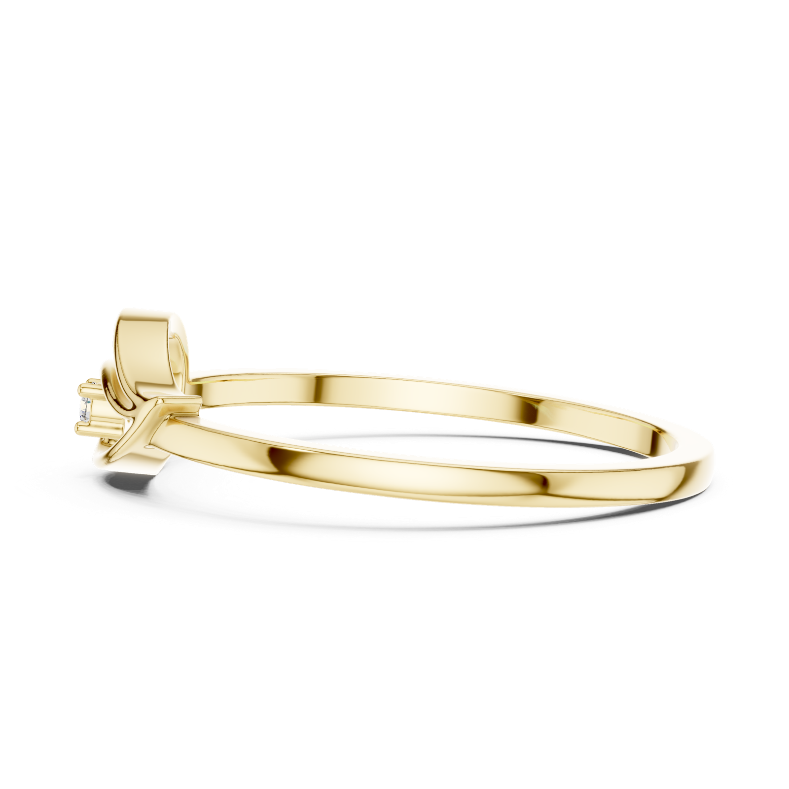 Gold Ring DR-6177, Yellow Gold, view 3