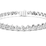 Gold Bracelet GLBR-0003, White Gold, view 4