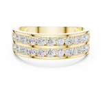 14K Solid Gold Lab Diamond Eternity Ring, Yellow Gold, view 4