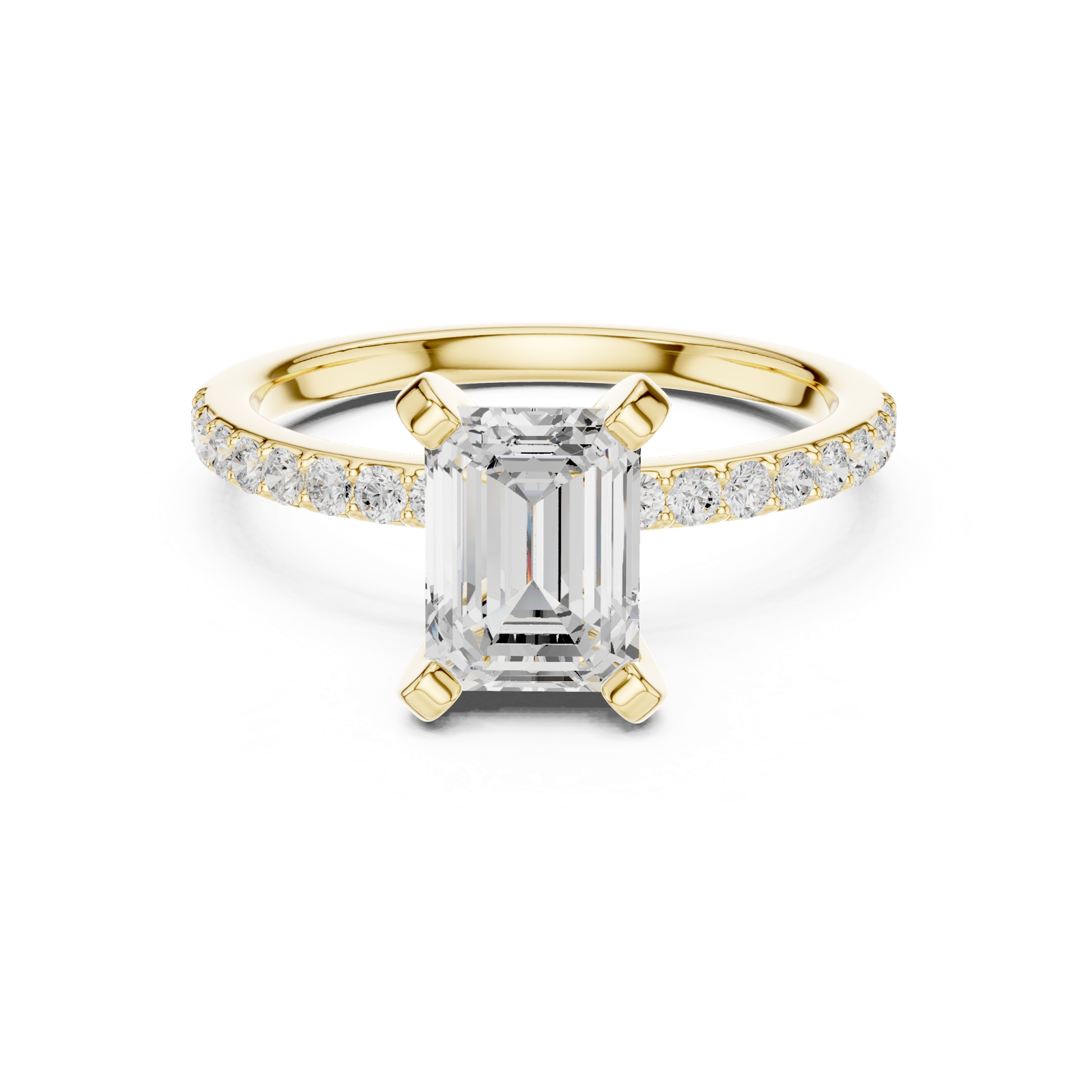 Gold Ring DDLR-886, Yellow Gold, view 4