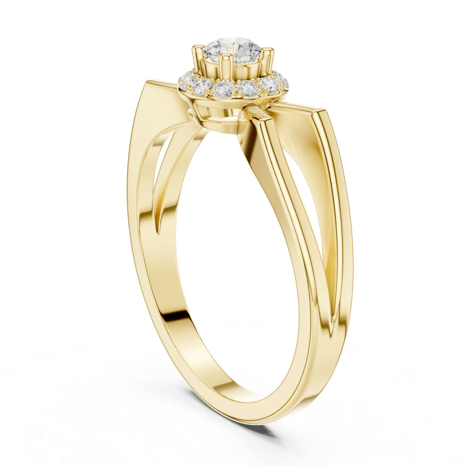 Gold Ring DDLR-837, Yellow Gold, view 1