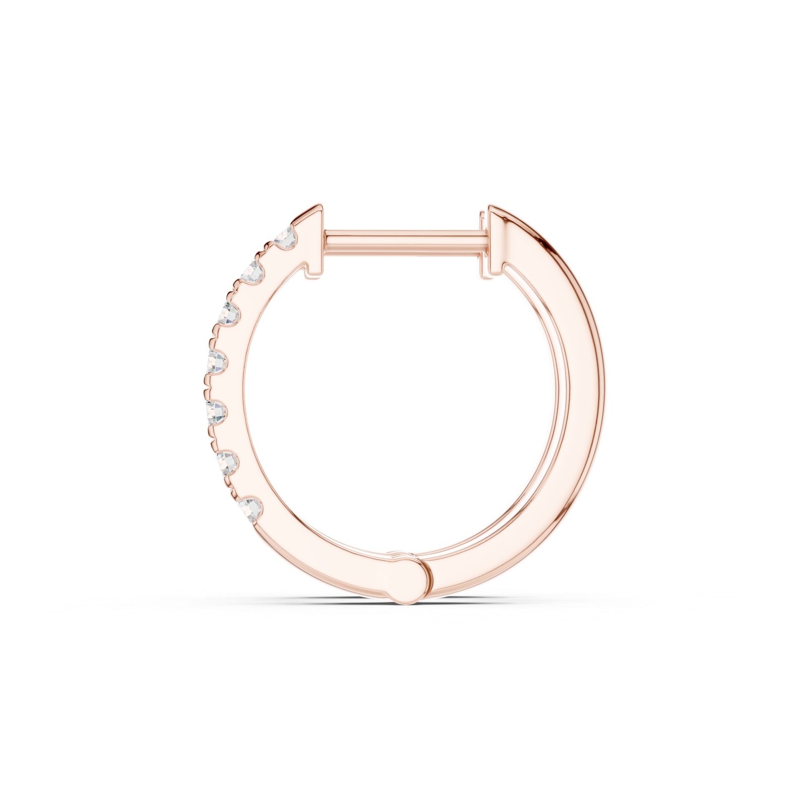 Gold Earrings SBER(24), Rose Gold, view 3