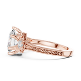 Gold Ring DDLR-282, Rose Gold, view 3