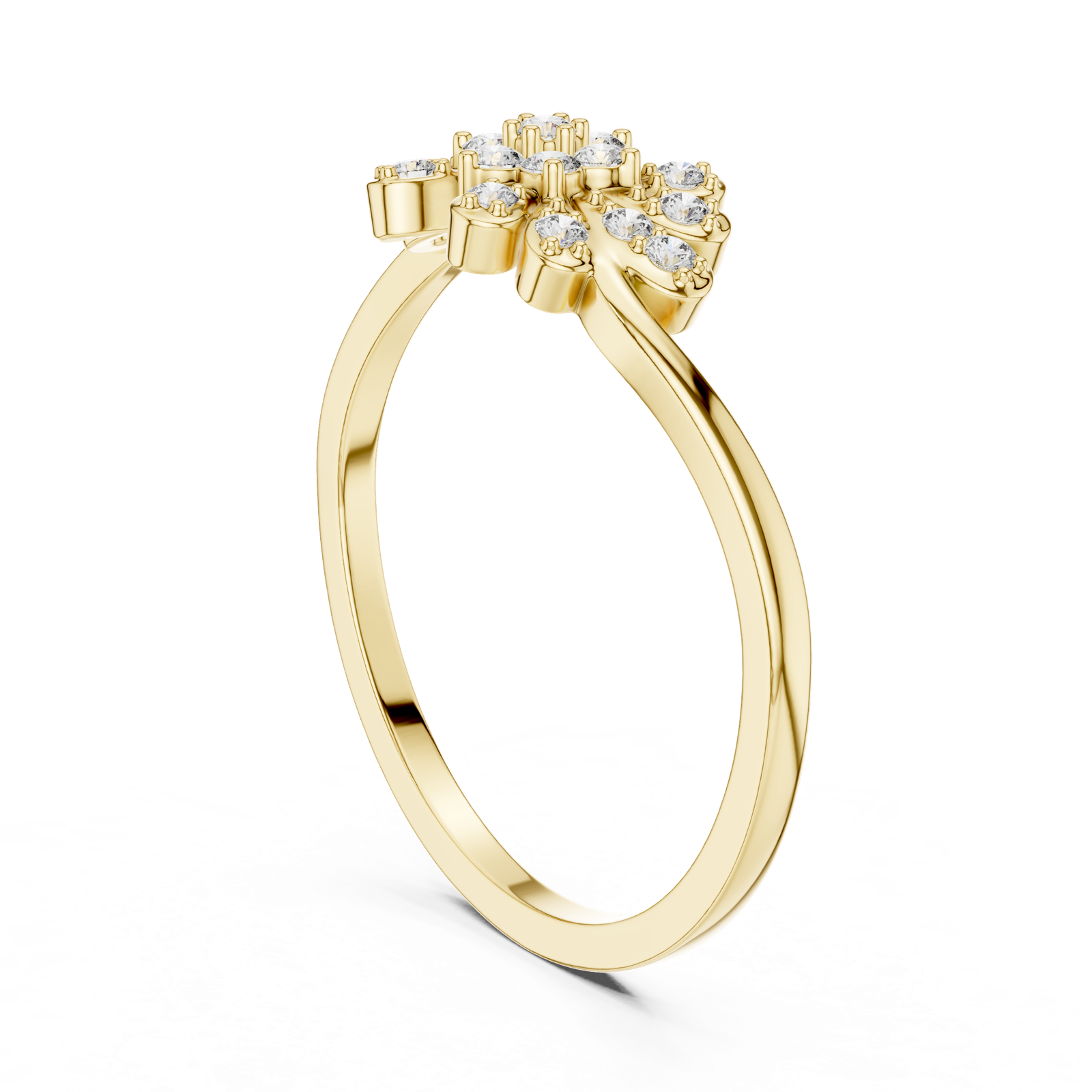 Gold Ring DR-6299, Yellow Gold, view 1
