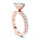 Gold Ring DDLR-751, Rose Gold, view 1