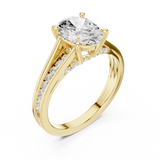 Gold Ring DDLR-995, Yellow Gold, view 2