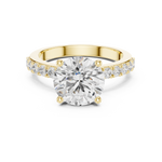 Gold Ring DDLR-750, Yellow Gold, view 4