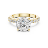 Gold Ring DDLR-750, Yellow Gold, view 4