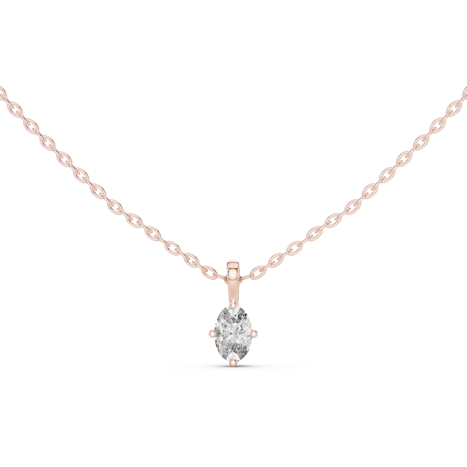 Gold Pendant GPD-0048, Rose Gold