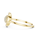 Gold Ring DR-6317, Yellow Gold, view 3