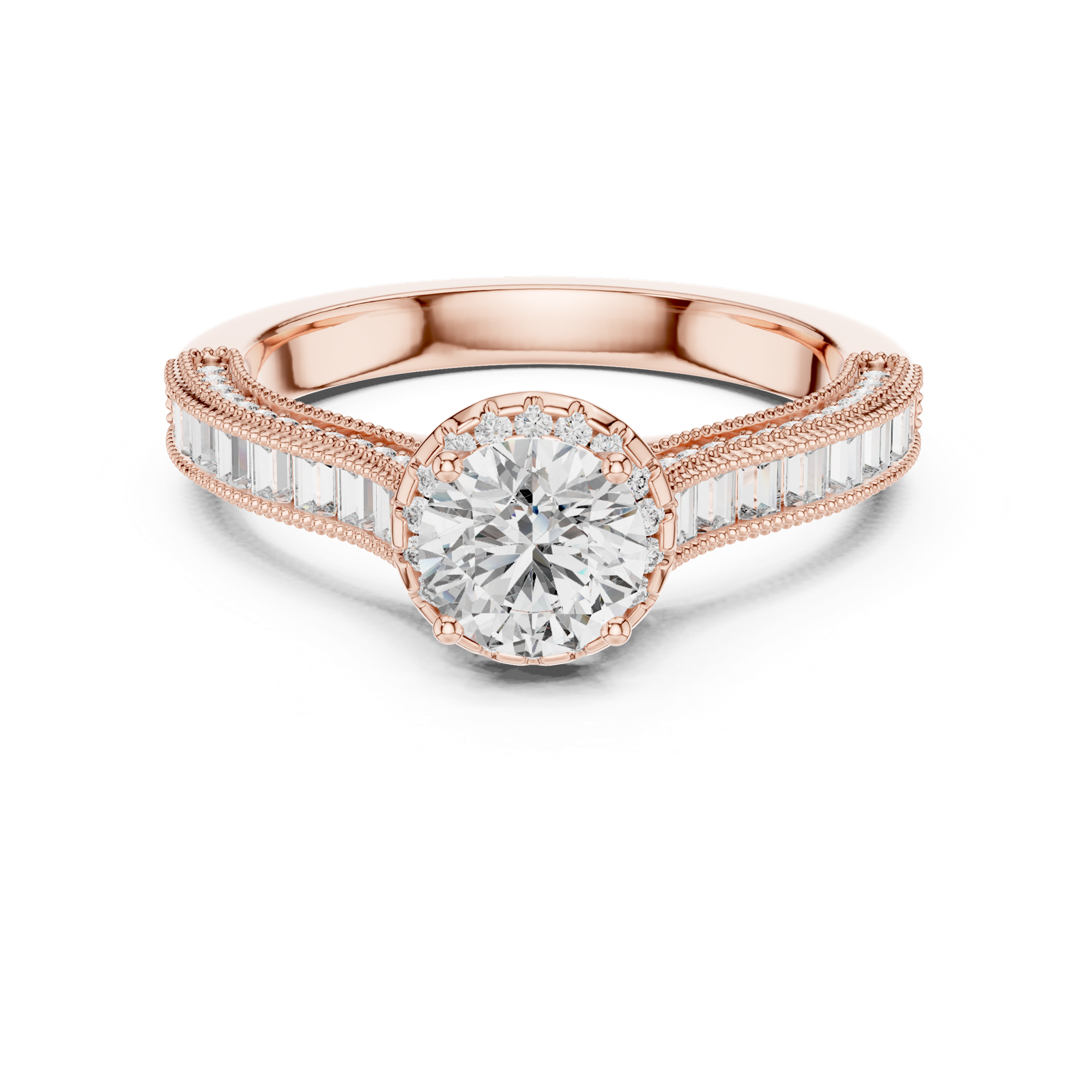 Gold Ring LR-0206, Rose Gold