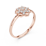 Gold Ring Ledis Ring, Rose Gold, view 2