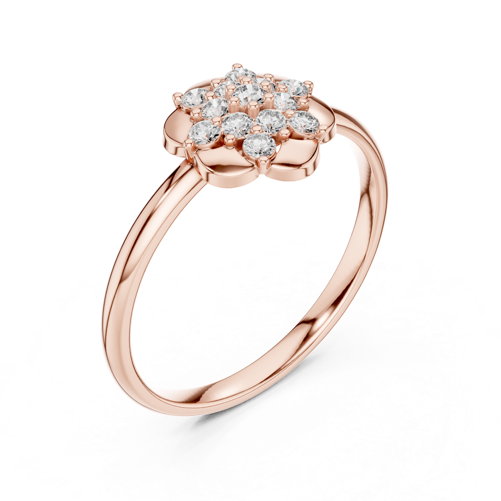 Gold Ring Ledis Ring, Rose Gold, view 2
