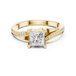 Gold Ring DDLR-525, Yellow Gold, view 4