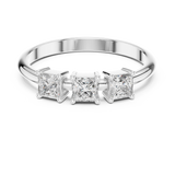 Gold Ring HLR-109, White Gold, view 4