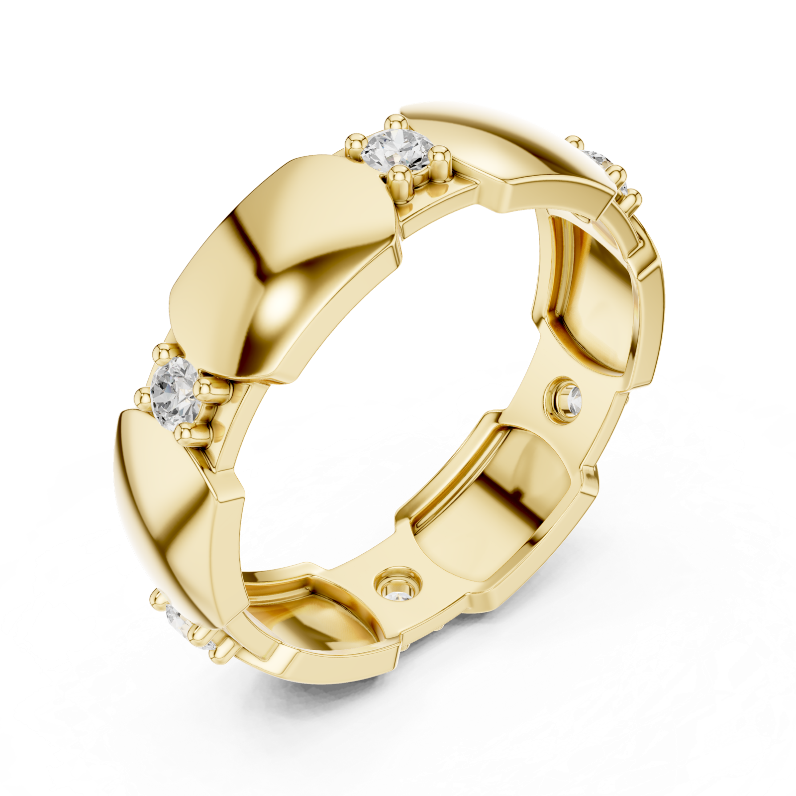 Gold Ring L22-R3, Yellow Gold, view 2
