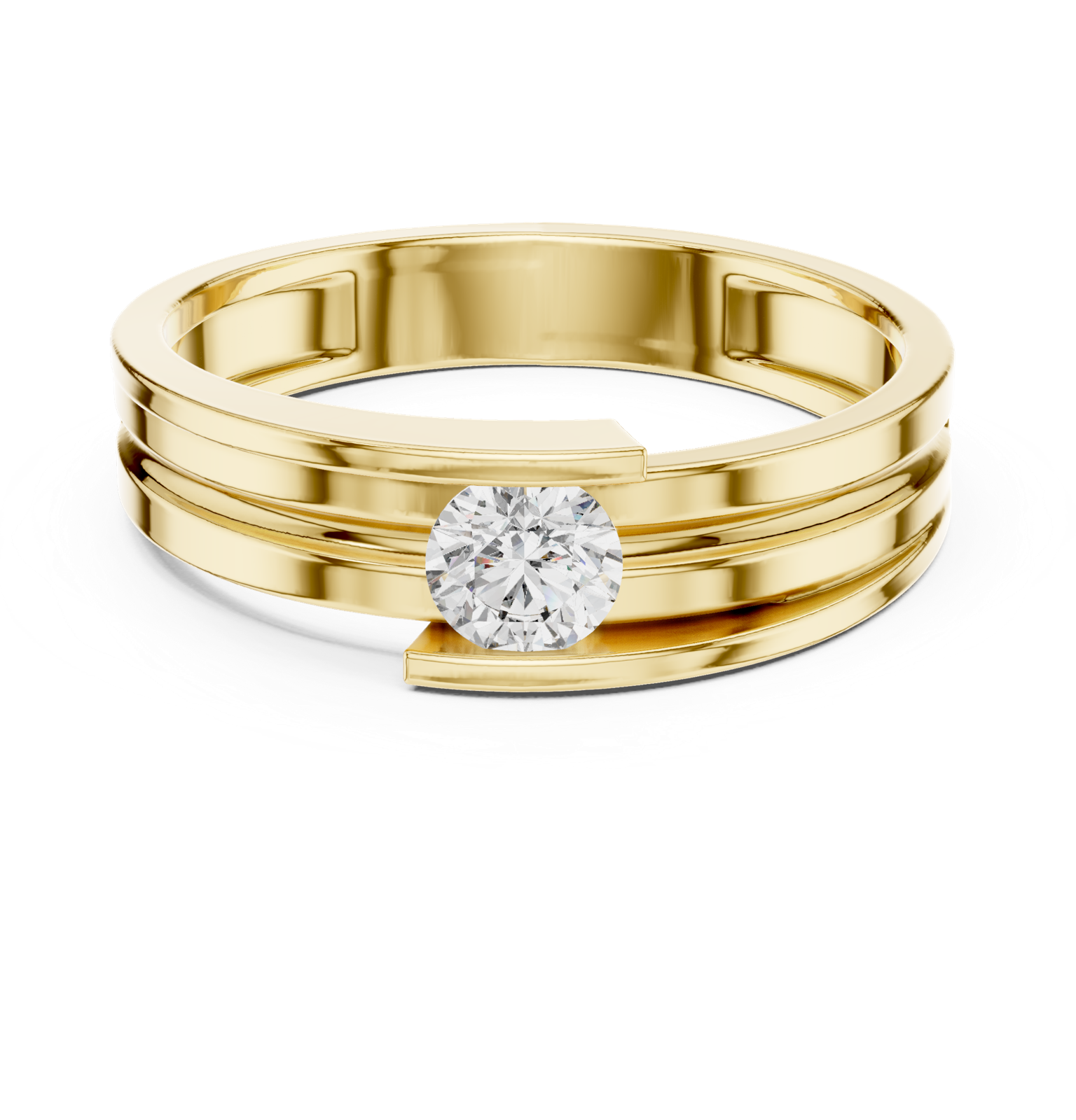 Gold Ring HLR-05 3MM, Yellow Gold