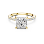 Gold Ring DDLR-890, Yellow Gold, view 4