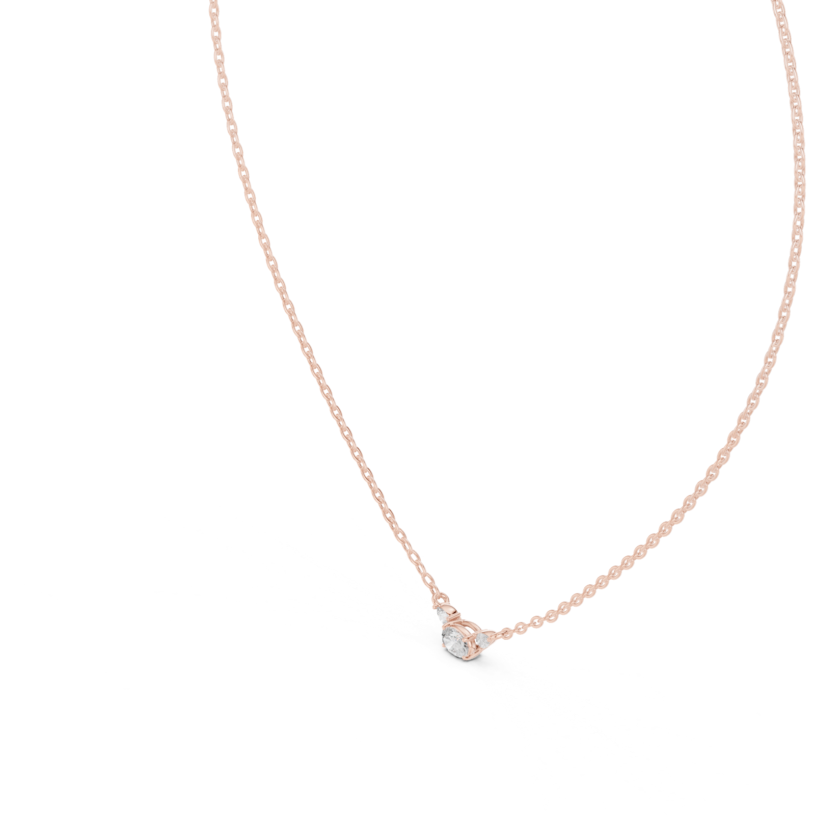 Gold Pendant GPD-0031, Rose Gold, view 2