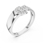 Gold Ring LR-01 (39), White Gold, view 2